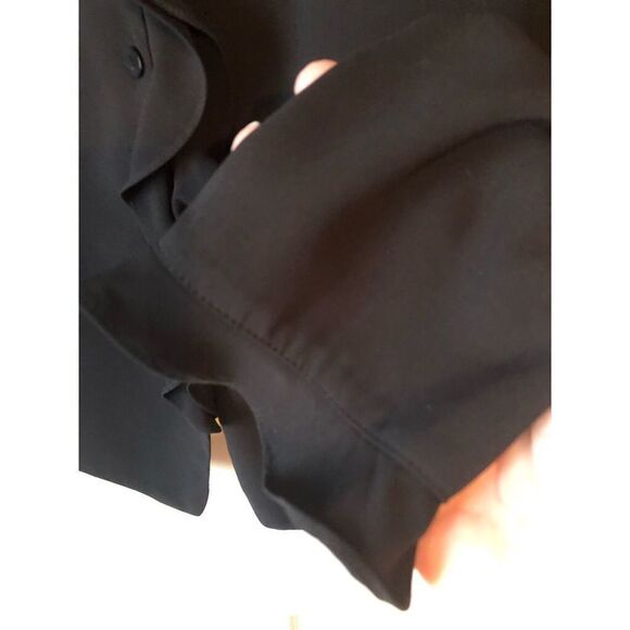 Laura Scott Black Ruffled Blouse 14 - Picture 4 of 10
